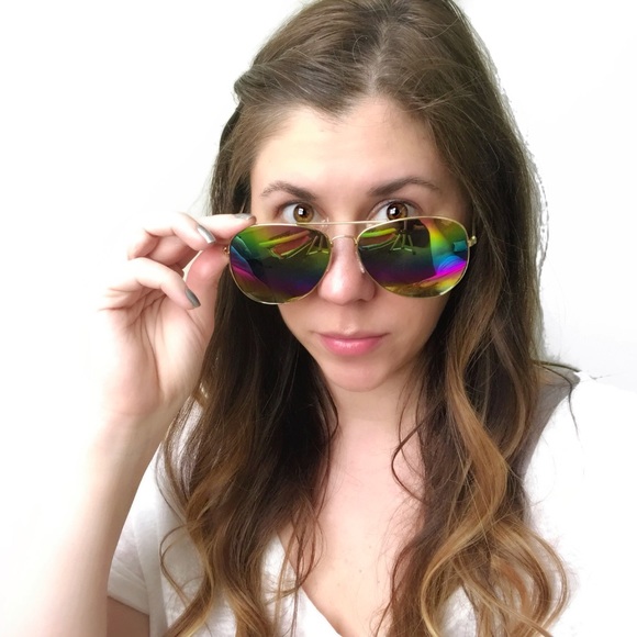 Mirror Aviator Sunglasses - Picture 3 of 4